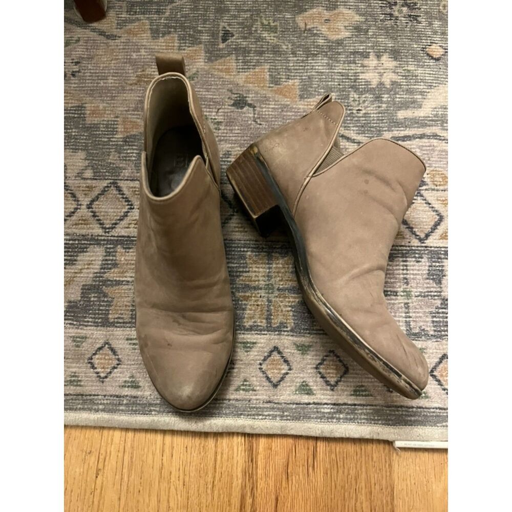 BP Booties Lgiht Brown Leather‎ Upper Womens 7.5